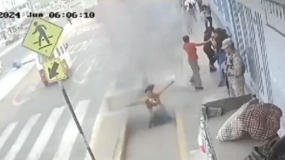 Unusual explosion in sewage gallery almost blows pedestrian into the air Photo 0001 Video Thumb