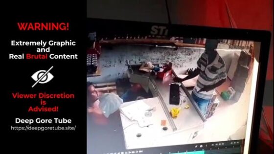 Attendant is shot dead by unknown man and everything is recorded by surveillance camera Photo 0001 Video Thumb