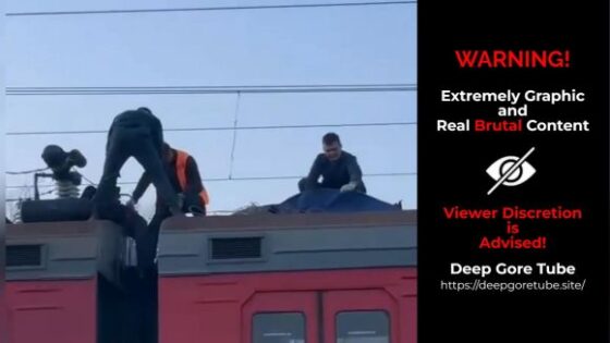 Rescue of the body of a man electrocuted dead on top of a train in yessentuki russia Photo 0001 Video Thumb