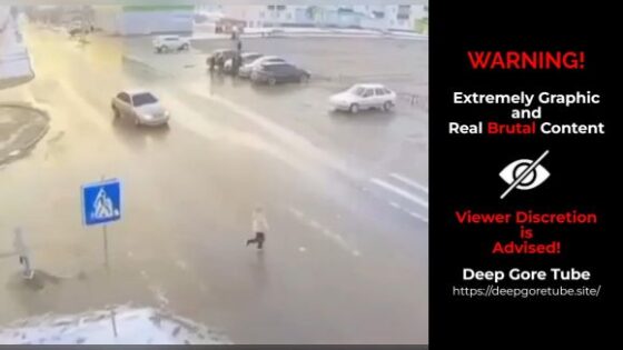 In bashkiria russia a 22 year old reckless driver ran over an 8 year old girl at a pedestrian crossing Photo 0001 Video Thumb