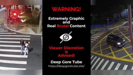 Two women die after being run over at a pedestrian crossing in brazil the collision is so fast that they disappear from the cameras Photo 0001 Video Thumb