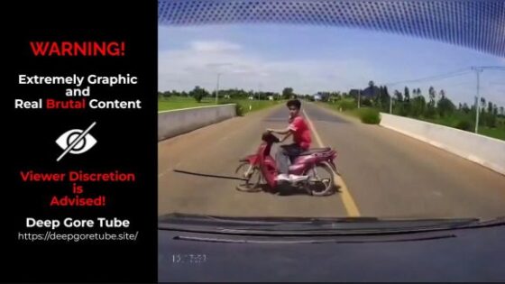 Run over while riding a motorcycle Photo 0001 Video Thumb