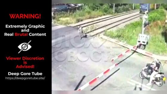 The old lady simply exploded when she was hit by the speeding train Photo 0001 Video Thumb