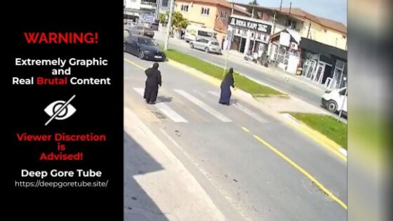 Woman wearing a black burka from head to toe is run over in türkiye Photo 0001 Video Thumb