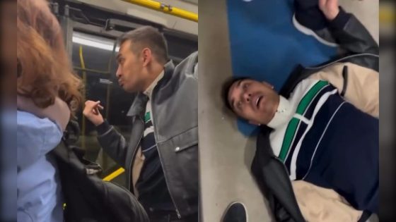 Drunk bully knocked out on bus in Russia Photo 0001 Video Thumb