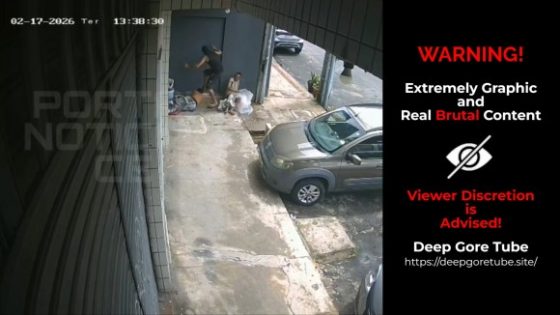 Man experiencing homelessness assaulted on sidewalk in Fortaleza Brazil Photo 0001 Video Thumb