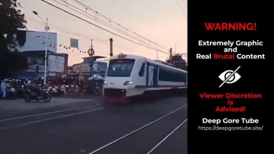 Man fatally struck by airport train at Pesing Koneng crossing West Jakarta Indonesia Photo 0001 Video Thumb