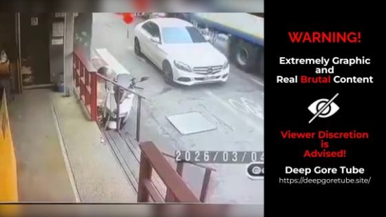 Scooter rider killed in truck crash after illegally parked car blocks lane in Chiayi Taiwan Photo 0001 Video Thumb