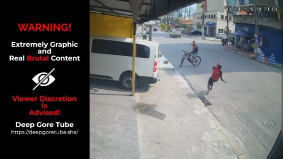 Cyclist chases and shoots homeless recycler in Nova Iguacu Brazil Photo 0001 Video Thumb