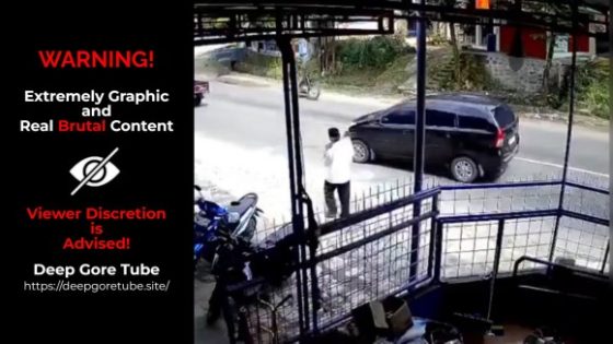 Motorcyclist badly injured after pickup crash on Lumbir road in Banyumas Indonesia Photo 0001 Video Thumb
