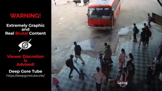 Toddler killed after bus plows into waiting passengers at Haveri bus stand in Karnataka India Photo 0001 Video Thumb