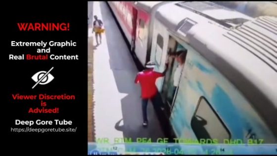 Man cut in half after slipping under moving train at Ratlam station India Photo 0001 Video Thumb
