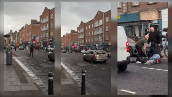 Man knocked flat by single punch during street confrontation in Dublin Ireland Photo 0001 Video Thumb