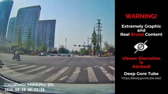 Motorcyclist struck by pickup truck in China Photo 0001 Video Thumb