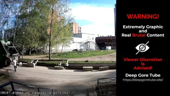Garbage truck backs over and kills elderly woman in St Petersburg Russia Photo 0001 Video Thumb